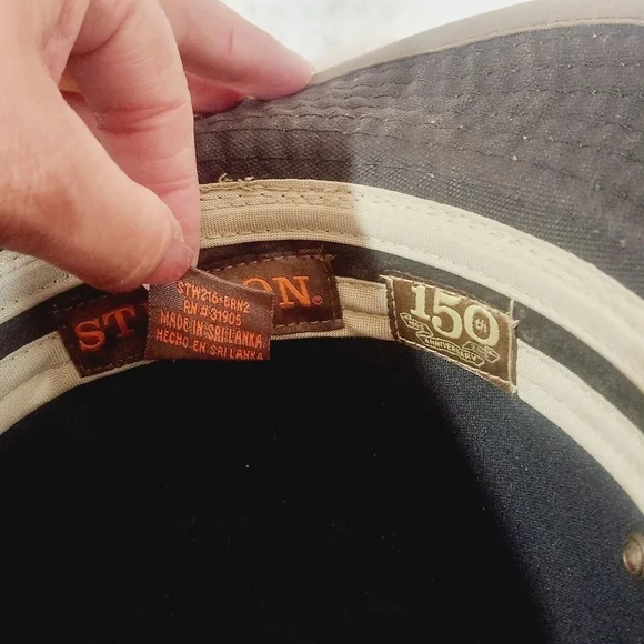 STETSON 150th Aniversary Cotton Safari Style Hat Size Medium - Picture 7 of 9